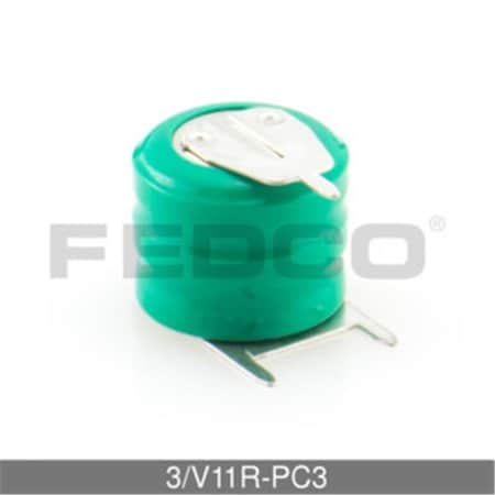 Fedco Batteries FedCo Batteries Compatible with  ENERGY 3-V11R-PC3 RTC Battery For Texas Instruments Travel Mate 3/V11R-PC3